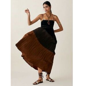 ZARA | LIMITED ED. STUDIO COLOUR BLOCK MAXI DRESS